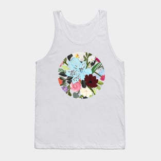 Floral Colorful Bouquet Pattern Tank Top